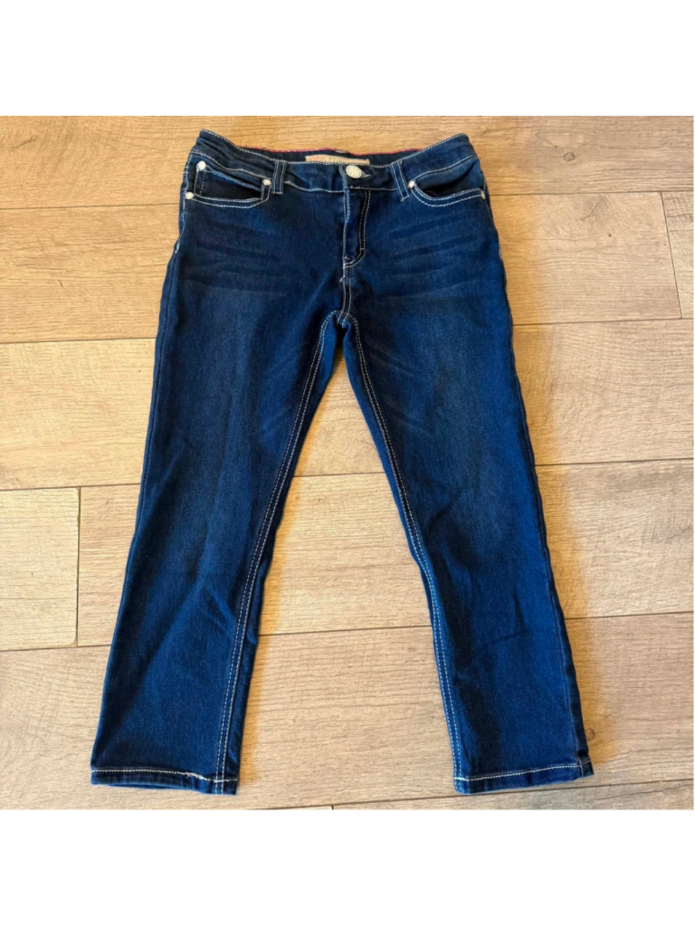 Free Planet Girls Jeans Size 14 Dark Wash Skinny Stretch Denim Pants